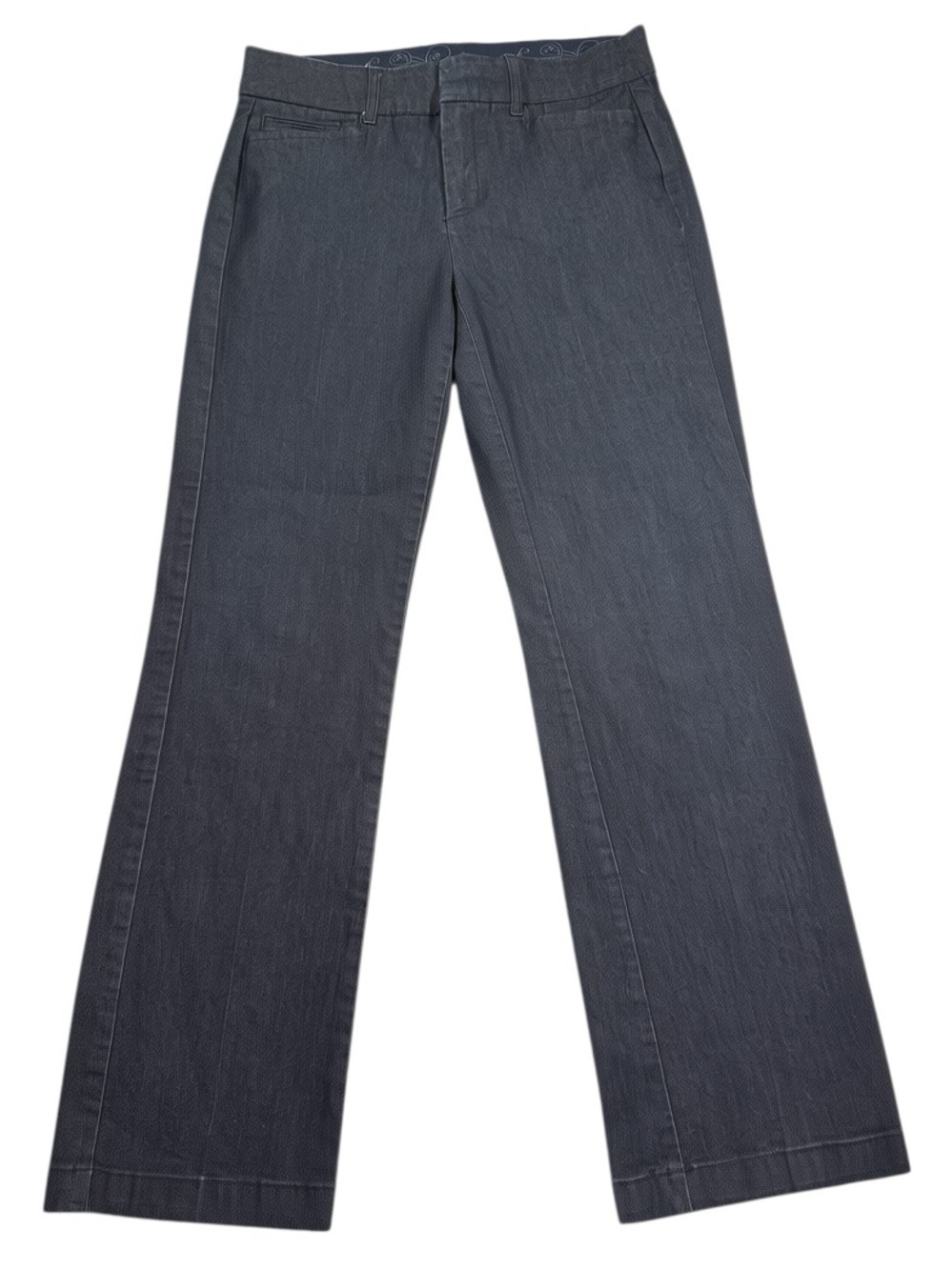 JM Collection 6P Petite Wide-Leg Jeans Trousers Pants Dark Wash Stretch Cotton